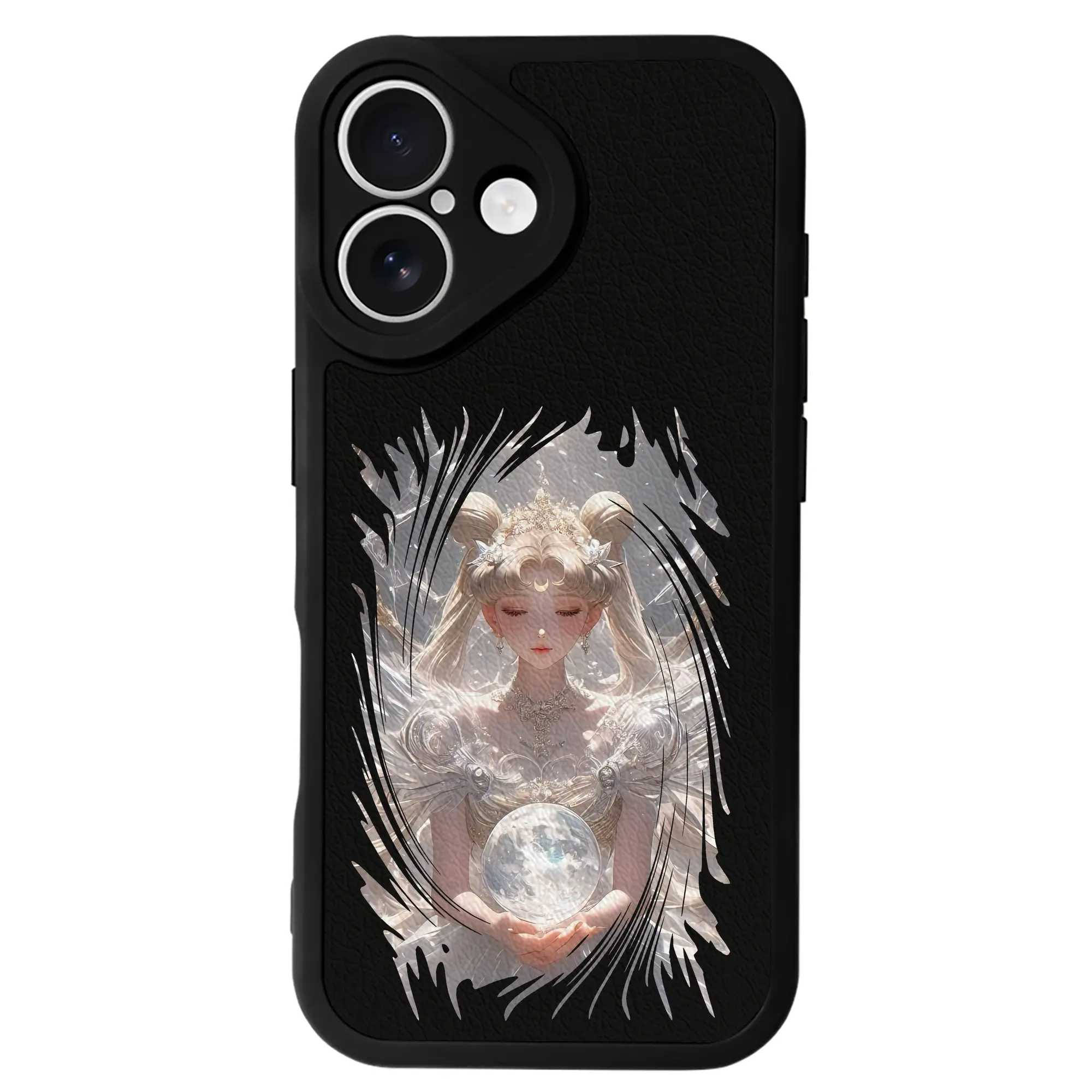 美少女戦士セーラームーン グッズ 月野 うさぎ - IPhone 16シリーズ対応 ・ シリコンスマホケース ・ レザー調 ・ 高精度フィット ・ 耐衝撃 ・ ワイヤレス充電対応 ・ 精密カット